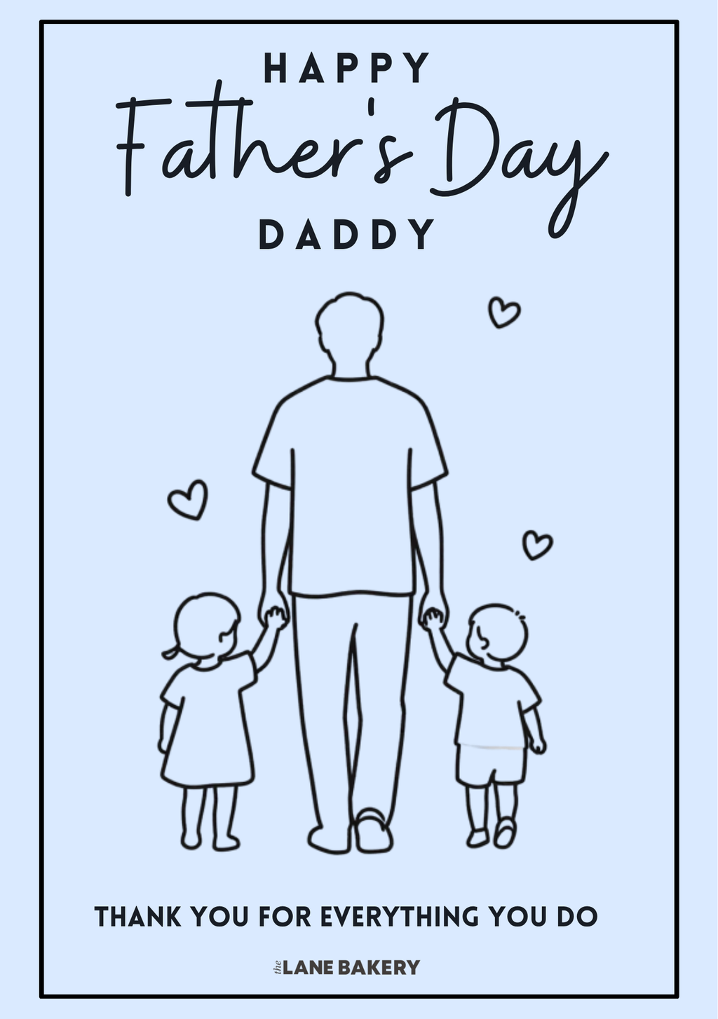 Father's Day Cake Card