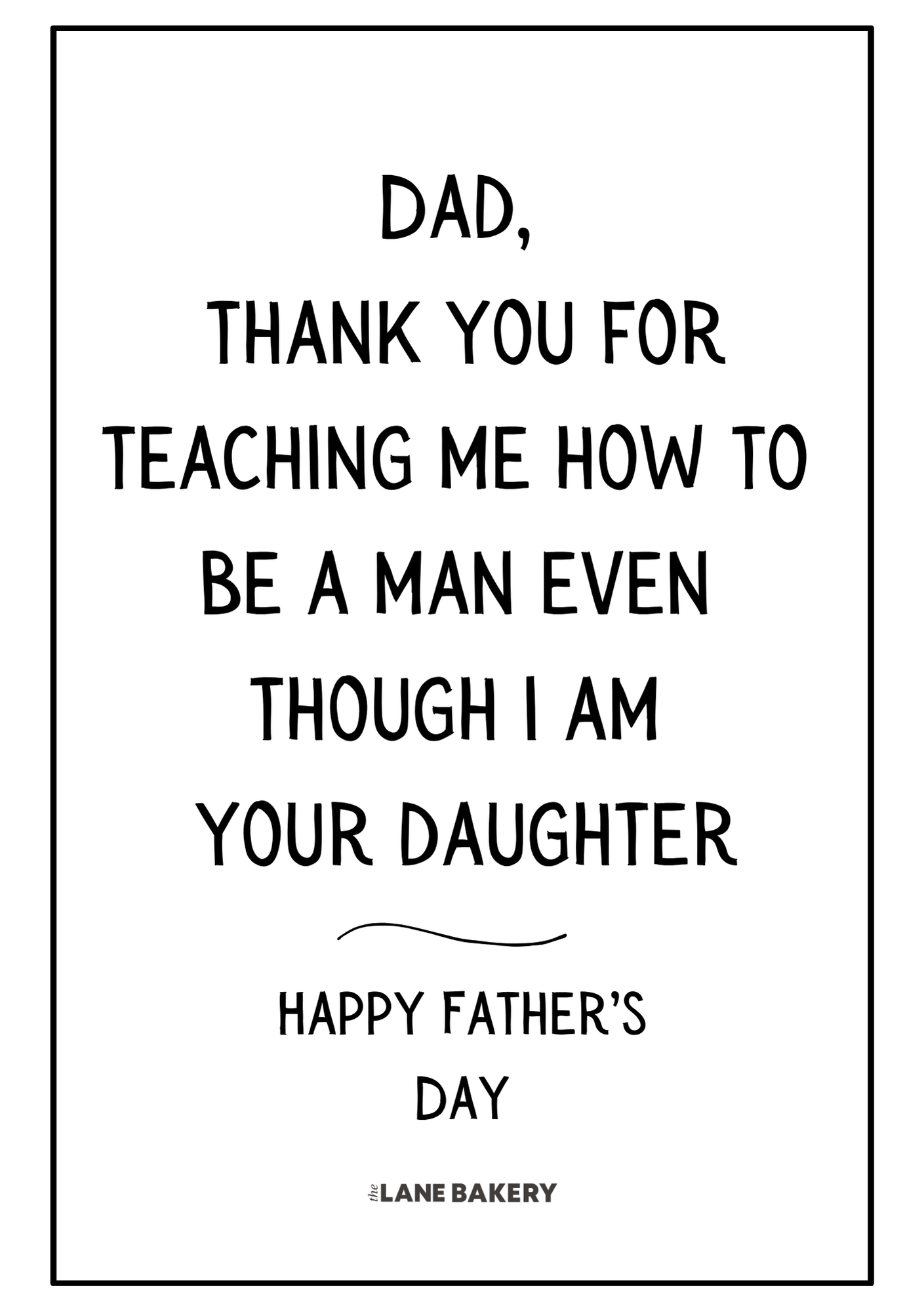 Father's Day Cake Card