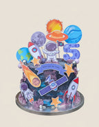 Space & Astronaut Cake