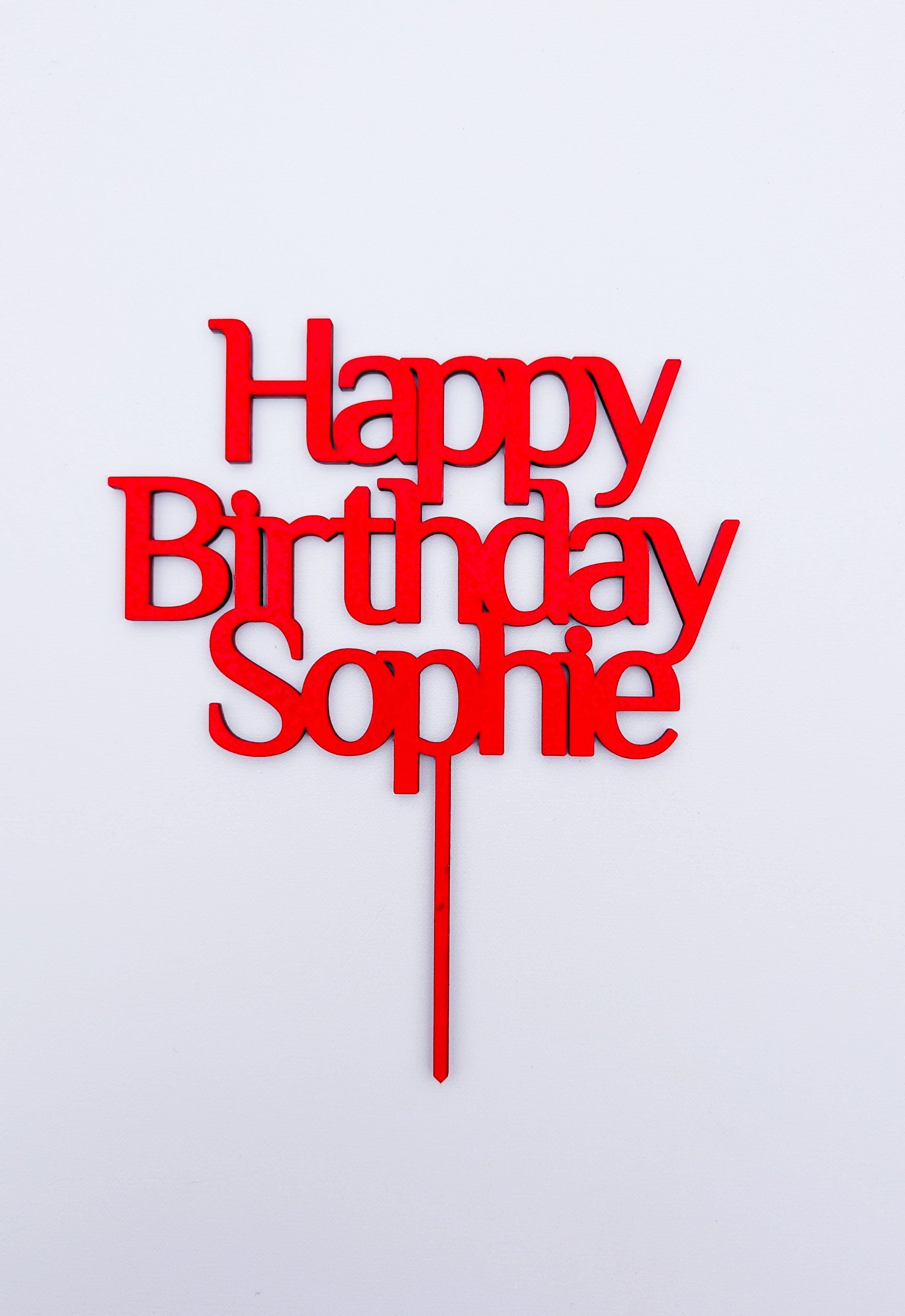 Happy Birthday With Name Sign